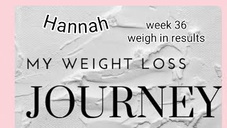 week 36 weigh in results smear test [upl. by Damales190]