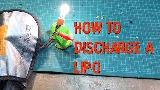 How to fully discharge a lipo battery [upl. by Ynots]