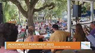 Jacksonville Porchfest 2023 music food drinks and many more in historic Springfield [upl. by Colver631]