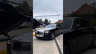 Chauffeur Service UK 👑🧠💸 shorts rollsroyce helicopter millionaire youtubeshorts [upl. by Aihsikal]