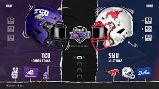 TCU vs SMU Week 4 Simulation 2024 Season  College football 25 [upl. by Netsirhc488]