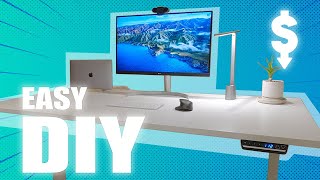 BUILD A STANDING DESK FOR CHEAP IN 2024 [upl. by Nelad211]