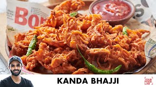 Kanda Bhajji Recipe  Super Crispy Tips  कुरकुरा कांदा भज्जी बनाने का तरीक़ा  Chef Sanjyot Keer [upl. by Llenrod]