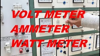 How to do the connections of voltmeterammeter and watt meter through a resistance URDU  HINDI [upl. by Anyd]