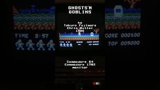 Ghostsn Goblins on Commodore 64 retrogaming commodore64 8bitcomputer [upl. by Avelin565]