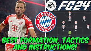 EA FC 24  BEST BAYERN MUNICH Formation Tactics and Instructions [upl. by Zedecrem]