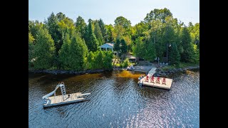 Western exposure cottage with great privacy a beach big lake gorgeous views a bunkie 4 season rd [upl. by Arman]