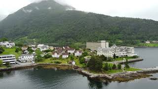 Balestrand  Sognefjord Norway  Fjord drone [upl. by Atcele537]