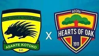 ASANTE KOTOKO VS ACCRA HEARTS OF OAK LIVE COMMENARY [upl. by Selmore]