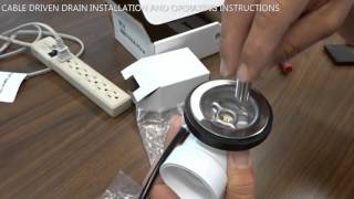 Hydro Systems  How To Install Cable Driven Drain [upl. by Moscow]