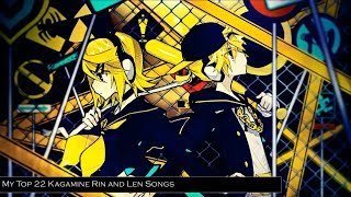 「My Top 22 Kagamine Rin and Len Songs」【2018 • 11th Anniversary • TokyoMiku39】 [upl. by Kalli]