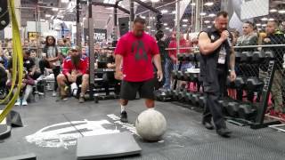 HIGA MONSTER clean amp pressing a 170 lbs Atlas Stone in the Animal Pak Cage 2017 [upl. by Hestia]