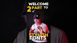 Part 2  STYLISH FONTS 😲  series  Graphic designer  editor  kROVIN  Shiv patil shorts [upl. by Eeliak150]