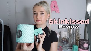 REVIEWING EVERY SINGLE SKINKISSED PRODUCT  why it is the best skincare [upl. by Nerrawed]