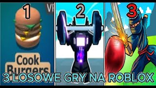 3 Losowe gry na Roblox [upl. by Anaiad470]