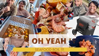 A MUST TRY Shrimp amp Crab Seafood Boil Using the LOCO 90Qt Boiler [upl. by Kazimir699]