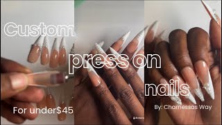 Custom Press on nails [upl. by Finley]