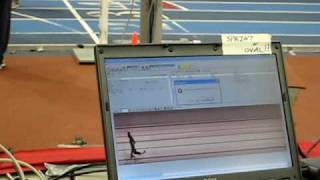 RealTime FinishLynx PhotoFinish Capture  2009 Nike Indoor Nationals [upl. by Ycrem]