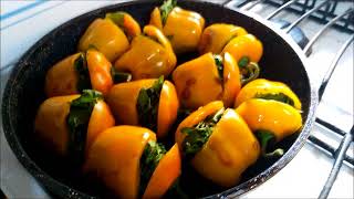 Receta Chiles manzanos rellenos [upl. by Nylarac]