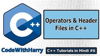 C Header files amp Operators  C Tutorials for Beginners 6 [upl. by Airamzul]