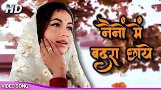 Nainon Mein Badra Chhaye 4K  Lata Mangeshkar  Sunil Dutt  Sadhana  Mere Saaya Songs [upl. by Darcey498]