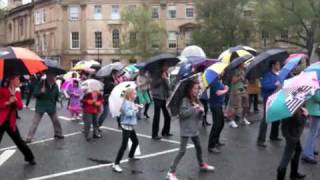 Singing in the Rain  Guinness World Record Umbrella Dance [upl. by Nosyla]