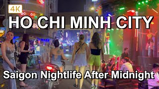 Walking in Ho Chi Minh city After midnight 🇻🇳 Saigon Nightlife 2023 [upl. by Anirrok]