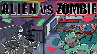 ALIENS vs ZOMBIES sticknodes among us animation xenomorphs vs undead among us [upl. by Stanleigh]