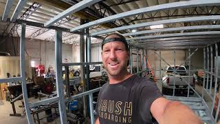 Welding the Walls on an LMTV Overland Truck  Episode 19 on the FMTV Overland Build [upl. by Asusej]