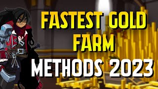 AQW  Fastest Ways to Farm Gold 2023 Non MemberMember Guide [upl. by Nnaxor]