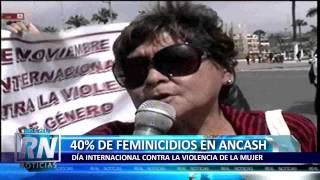 40 DE FEMINICIDIOS EN ANCASH DÍA INTERNACIONAL CONTRA LA VIOLENCIA DE LA MUJER [upl. by Jolyn4]