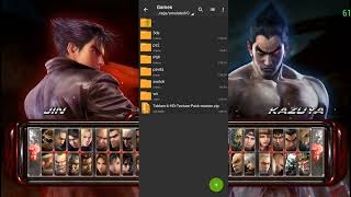 Setup VideoTekken 6 remastered ModFull HD Texture  setting  added gfx PPSSPP Androidemulator [upl. by Annaynek]