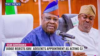 Judge Rejects Gov Adelekes Appointment As Acting Chief Justice [upl. by Cicily]