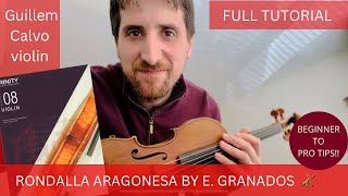 Rondalla Aragonesa by Granados  Grade 8 Trinity  performance violintutorial grade8violin [upl. by Beckerman435]