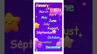 these are the months of the year song nurseryrhymes kidslearning vocabulary [upl. by Akla805]