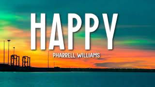 Pharrell Williams  Happy Lyrics [upl. by Ocsic]