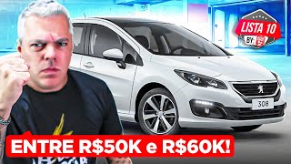 10 MELHORES CARROS entre 50 e 60 mil  Opções EXCELENTES sem DOR de CABEÇA [upl. by Felicia]