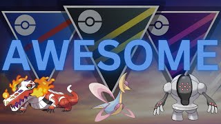 Ultra League Skeledirge Cresselia Registeel team is AWESOME in PokemonGo [upl. by Rebm]