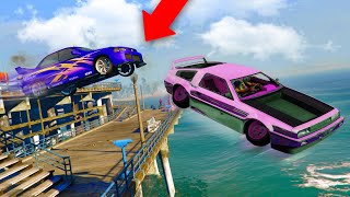 HE FLEW OFF THE PIER DELUXO TROLLING  GTA 5 THUG LIFE 304 [upl. by Upton]