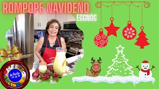 Como Hacer Rompope Navideño Eggnog [upl. by Nalyad]