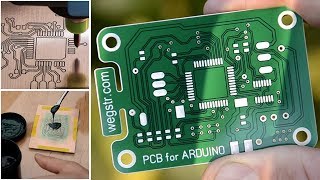 How to make a PCB prototyping with UV soldermask  STEP by STEP [upl. by Xuaeb962]