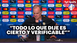 quotTODO LO QUE DIJE ES CIERTOquot  BIELSA LA VICTORIA DE URUGUAY Y SU ESCANDALOSA CONFERENCIA [upl. by Ahl]