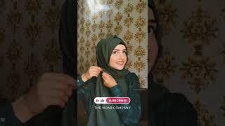 Simple Georgette Chiffon Hijab Tutorial with Inner Cap [upl. by Kcirded]