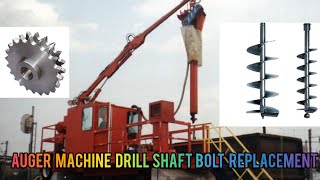 Coal sampler auger machine drill shaft bolt fixing  short video 2 [upl. by Porush]