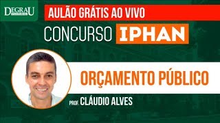 CONCURSO IPHAN  Aulão Orçamento Público  Degrau Cultural [upl. by Itsim]