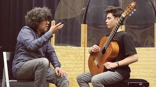 Master class Judicaël PERROY – BACH Sarabande amp Bourrée BWV 996 – André NOBILE guitare [upl. by Zhang]