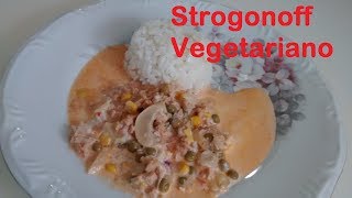 Strogonoff Vegetariano com proteína de soja [upl. by Hannover]