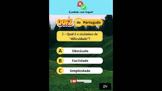 Cuidado com a língua  Quiz 08 ortografia português concursos redação enem parônimos quiz [upl. by Giacomo]