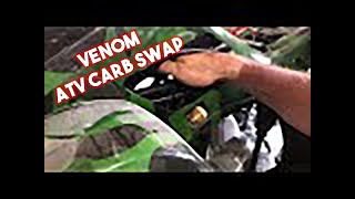 Changing your Carburetor on the Venom Gas ATV  Madix Series and Grizzly Series [upl. by Anitac]