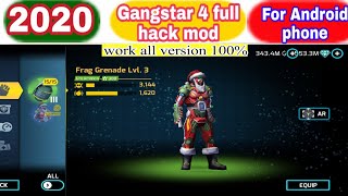 how to install gangstar 4 vegas mod apk 2020  gangstar 4 hack mod  All Types [upl. by Blackmore289]